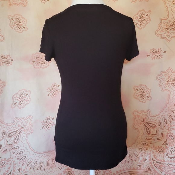 inc International Concepts Black Tee - Picture 2 of 7